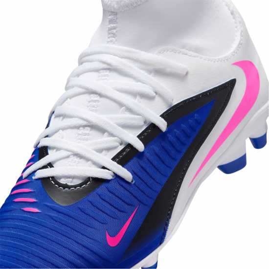 Nike Phantom 6 Club Juniors Multi-Ground Football Boots Blue/Wht/Pink 