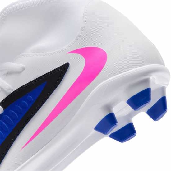 Nike Phantom 6 Club Juniors Multi-Ground Football Boots Blue/Wht/Pink 