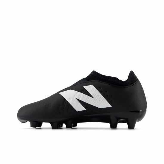 Детски Футболни Бутонки New Balance Tekela V4+ Magique Firm Ground Junior Football Boots Черно/Бяло Детски футболни бутонки