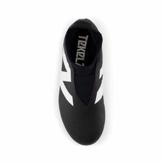 Детски Футболни Бутонки New Balance Tekela V4+ Magique Firm Ground Junior Football Boots Черно/Бяло Детски футболни бутонки