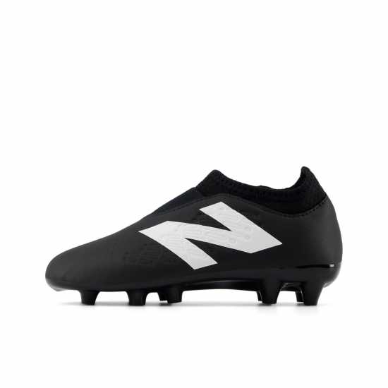Детски Футболни Бутонки New Balance Tekela V4+ Magique Firm Ground Junior Football Boots Черно/Бяло Детски футболни бутонки