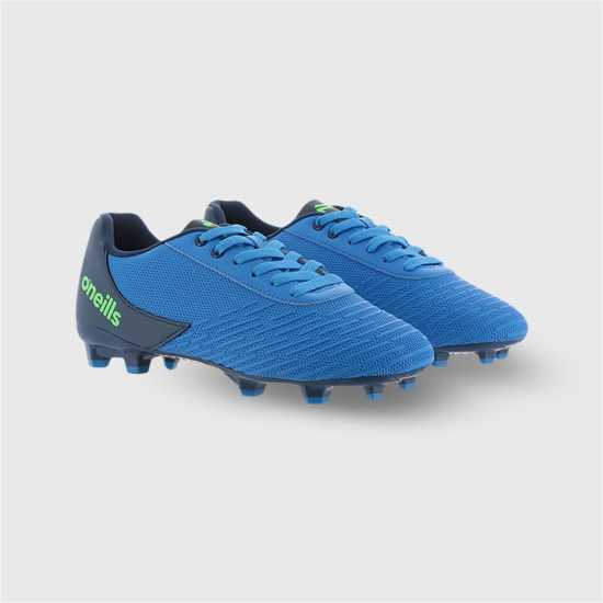 Oneills Детски Футболни Бутонки Meteor Firm Ground Football Boots Junior Кралски/Лайм Детски футболни бутонки