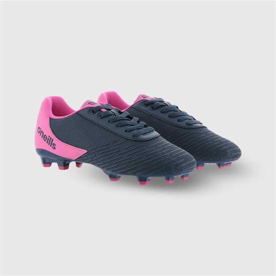 Oneills Детски Футболни Бутонки Meteor Firm Ground Football Boots Junior Морско синьо/Розово Детски футболни бутонки
