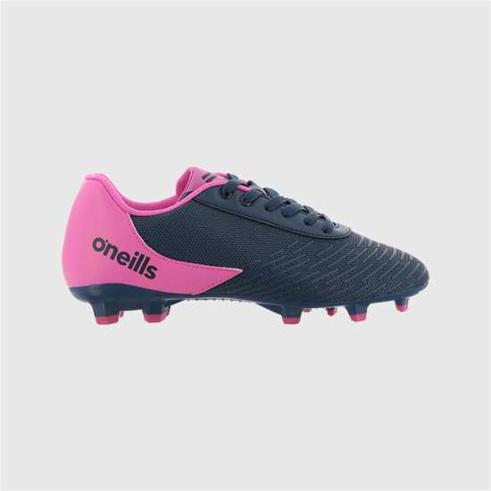 Oneills Детски Футболни Бутонки Meteor Firm Ground Football Boots Junior Морско синьо/Розово Детски футболни бутонки