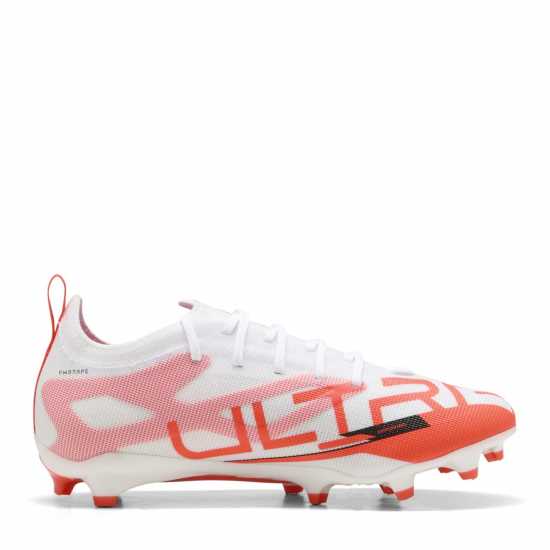 Puma Ultra Pro Junior Firm Ground Football Boots White/Red Формула Пакет