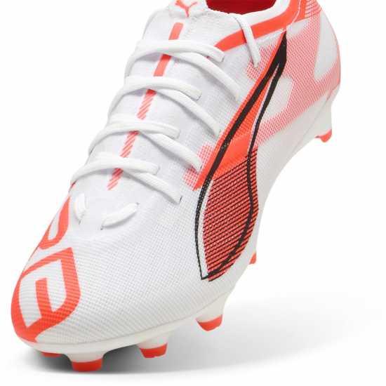 Puma Ultra Pro Junior Firm Ground Football Boots White/Red Формула Пакет