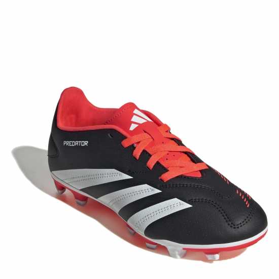 Adidas Predator 24 Club Junior Flexible Ground Football Boots Black/White/Red 