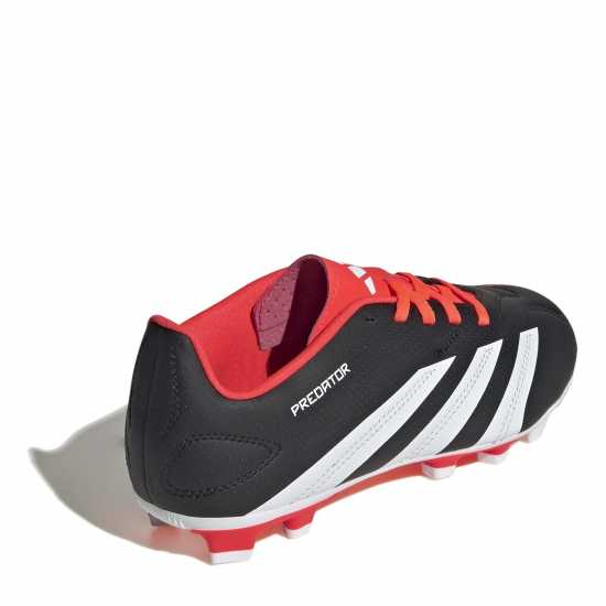 Adidas Predator 24 Club Junior Flexible Ground Football Boots Black/White/Red 