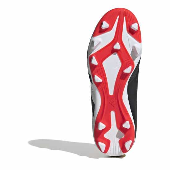 Adidas Predator 24 Club Junior Flexible Ground Football Boots Black/White/Red 
