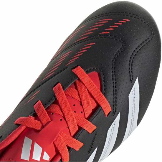 Adidas Predator 24 Club Junior Flexible Ground Football Boots Black/White/Red 