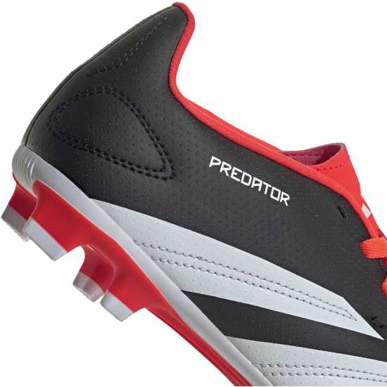 Adidas Predator 24 Club Junior Flexible Ground Football Boots Black/White/Red 
