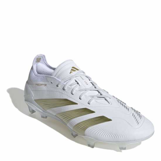 Adidas Predator Elite Juniors Firm Ground Football Boots Ftwr White 