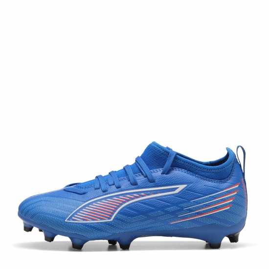Puma Ultra 5 Match Juniors Firm Ground Football Boots Blue/White Детски футболни бутонки