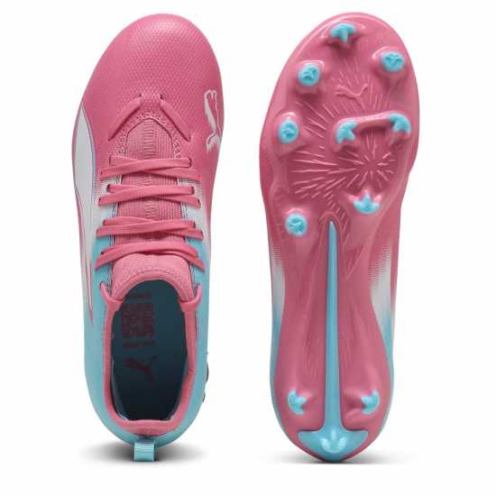 Детски футболни бутонки Puma Ultra 5 Match Juniors Firm Ground Football Boots Blue/White Puma Ultra 5 Match Juniors Firm Ground Football Boots Blue/White Детски футболни бутонки