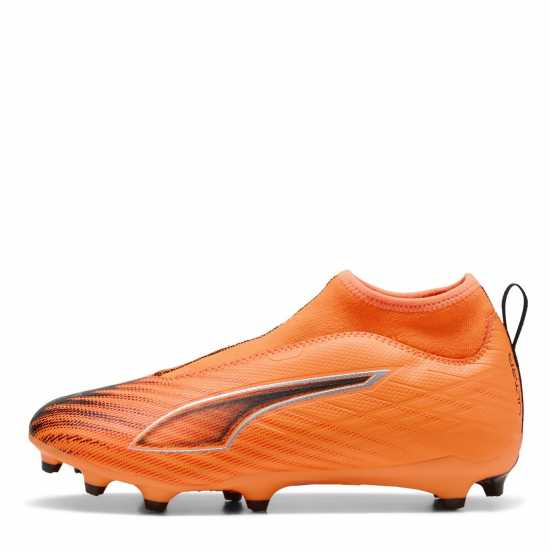 Puma Ultra 5 Match Laceless Junior Firm Ground Football Boots Оранжево/Черно 