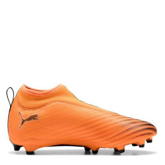 Puma Ultra 5 Match Laceless Junior Firm Ground Football Boots Оранжево/Черно 