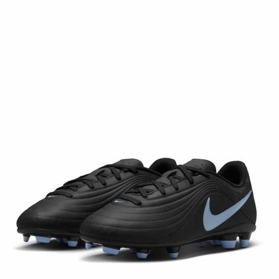 Nike Tiempo Club Junior Firm Ground Football Boots Black/Blue Nike Tiempo Club Junior Firm Ground Football Boots Black/Blue