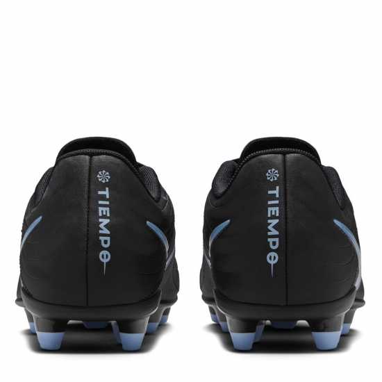 Nike Tiempo Club Junior Firm Ground Football Boots Black/Blue Nike Tiempo Club Junior Firm Ground Football Boots Black/Blue