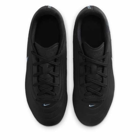 Nike Tiempo Club Junior Firm Ground Football Boots Black/Blue Nike Tiempo Club Junior Firm Ground Football Boots Black/Blue
