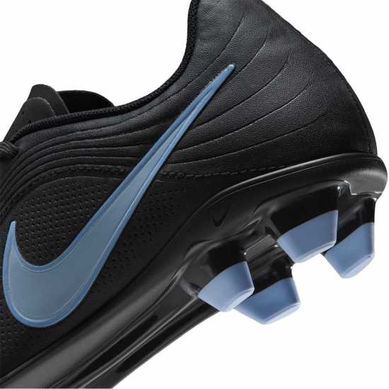Nike Tiempo Club Junior Firm Ground Football Boots Black/Blue Nike Tiempo Club Junior Firm Ground Football Boots Black/Blue