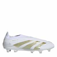 Adidas Predator Elite Laceless Juniors Firm Ground Football Boots ftwr бяло 