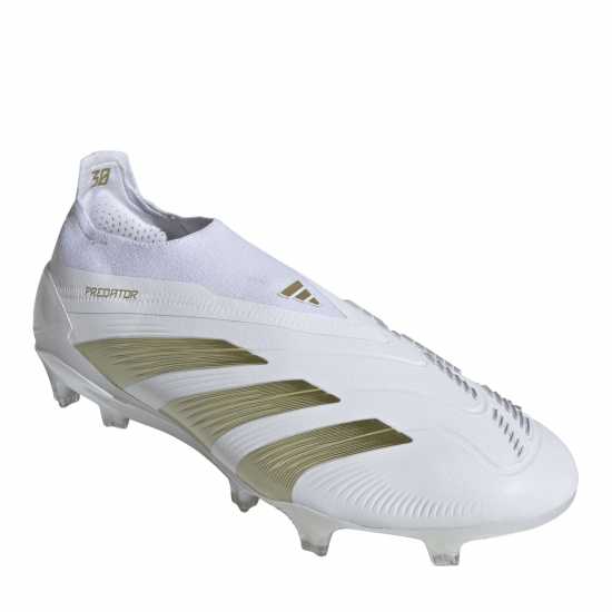 Adidas Predator Elite Laceless Juniors Firm Ground Football Boots ftwr бяло 