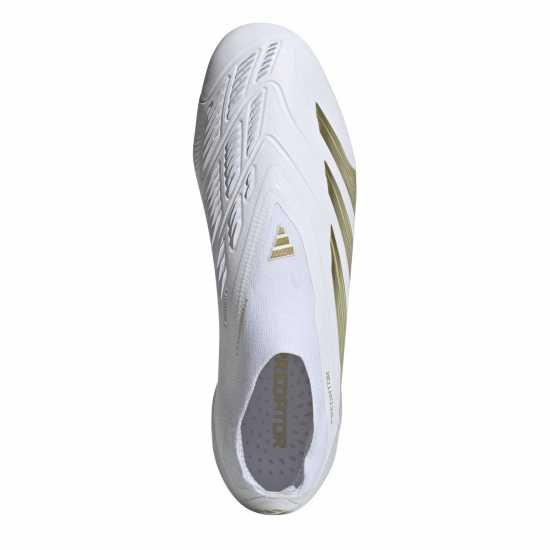 Adidas Predator Elite Laceless Juniors Firm Ground Football Boots ftwr бяло 