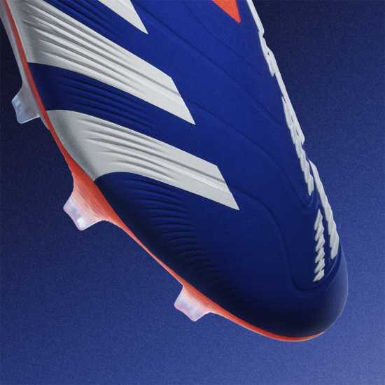 Adidas Predator Elite Laceless Juniors Firm Ground Football Boots бистър син 