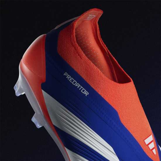 Adidas Predator Elite Laceless Juniors Firm Ground Football Boots бистър син 