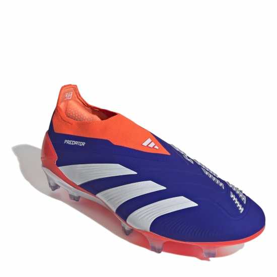 Adidas Predator Elite Laceless Juniors Firm Ground Football Boots бистър син 