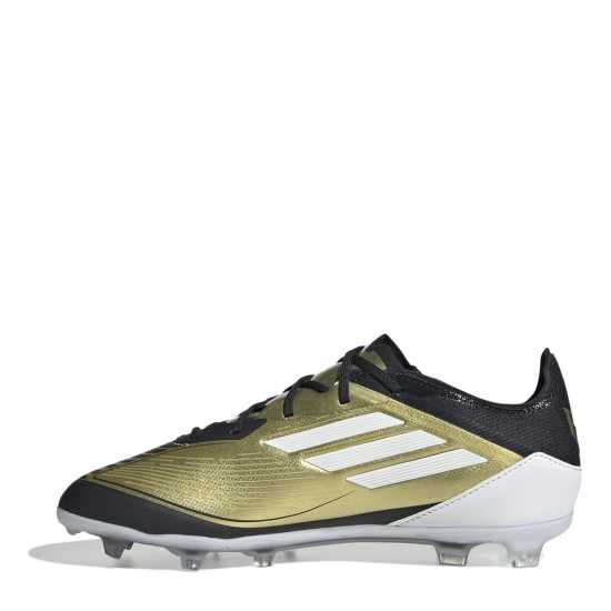 Adidas F50 Elite Juniors Firm Ground Football Boots Gold/Black Детски футболни бутонки