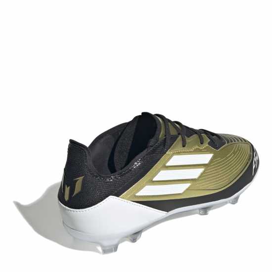 Adidas F50 Elite Juniors Firm Ground Football Boots Gold/Black Детски футболни бутонки