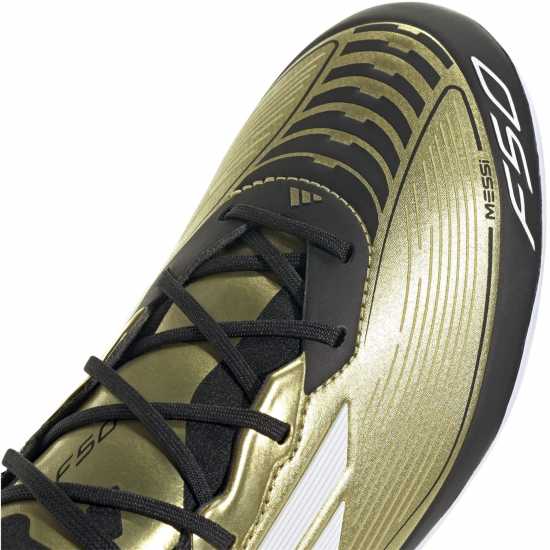 Adidas F50 Elite Juniors Firm Ground Football Boots Gold/Black Детски футболни бутонки