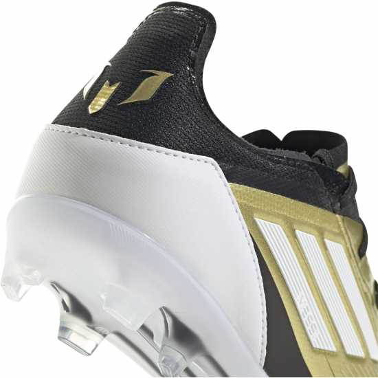 Adidas F50 Elite Juniors Firm Ground Football Boots Gold/Black Детски футболни бутонки