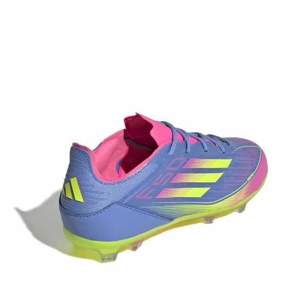Adidas F50 Elite Juniors Firm Ground Football Boots Син/Лимон 