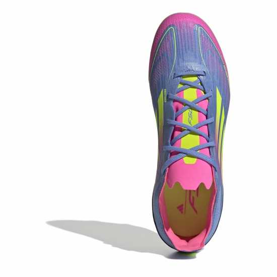 Adidas F50 Elite Juniors Firm Ground Football Boots Син/Лимон 