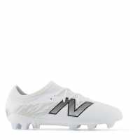 New Balance Balance Furon V8 White Silver Firm Ground Football Boots Boys  Детски футболни бутонки