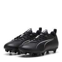 Puma Детски Футболни Бутонки Ultra Play Firm Ground Football Boots Juniors Черно/Бяло Детски футболни бутонки