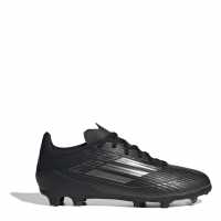 Adidas F50 League Junior Firm Ground Football Boots Черно/сребро 