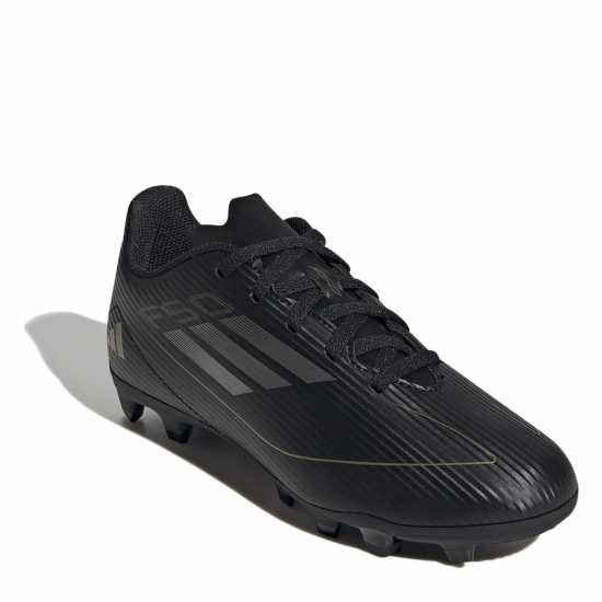 Adidas F50 Club Juniors Firm Ground Football Boots Черно/сребро Футболни стоножки