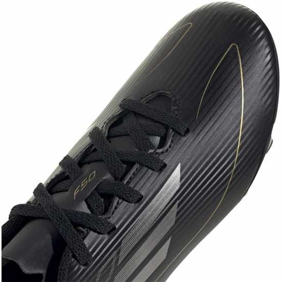 Adidas F50 Club Juniors Firm Ground Football Boots Черно/сребро Футболни стоножки