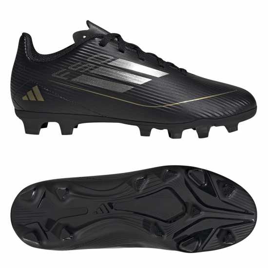 Adidas F50 Club Juniors Firm Ground Football Boots Черно/сребро Футболни стоножки