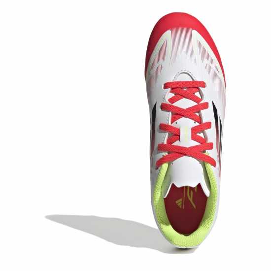 Adidas F50 Club Juniors Firm Ground Football Boots Бяло/Червено Детски футболни бутонки