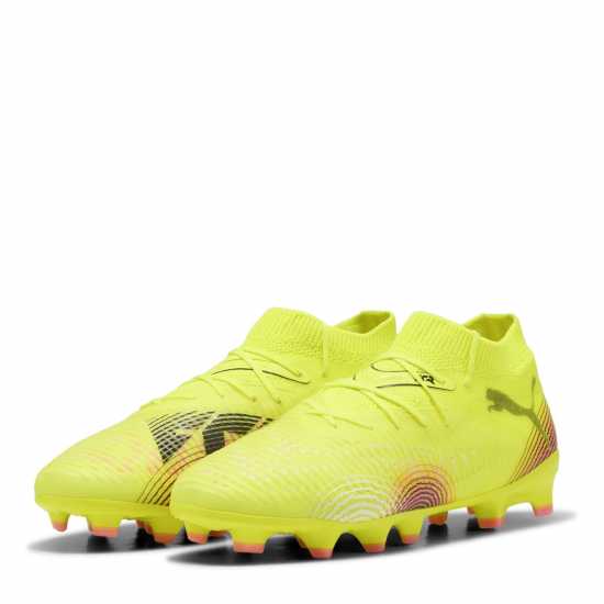 Puma Future 8 Pro Junior Artificial Ground Football Boots Жълто/Черно Детски футболни бутонки