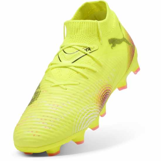 Puma Future 8 Pro Junior Artificial Ground Football Boots Жълто/Черно Детски футболни бутонки