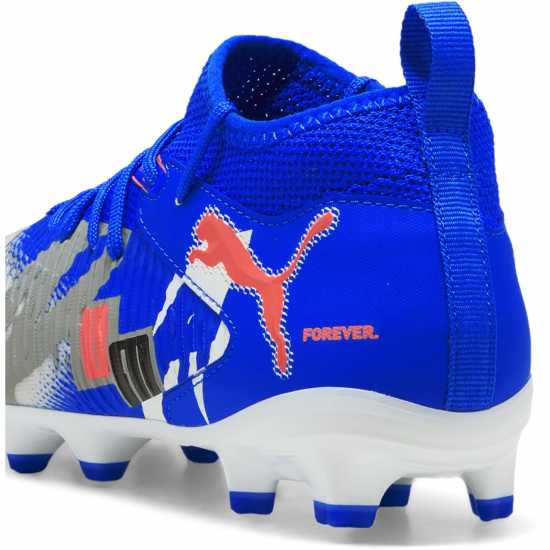Puma Детски Футболни Бутонки Future 8 Match Artificial Ground Football Boots Juniors Бяло/Синьо Детски футболни бутонки