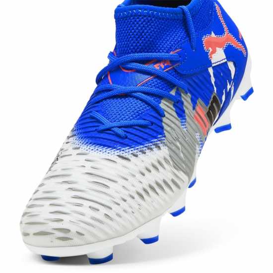 Puma Детски Футболни Бутонки Future 8 Match Artificial Ground Football Boots Juniors Бяло/Синьо Детски футболни бутонки