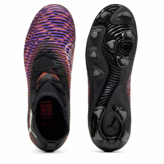 Puma Детски Футболни Бутонки Future 8 Match Artificial Ground Football Boots Juniors Черно/Лилаво Детски футболни бутонки