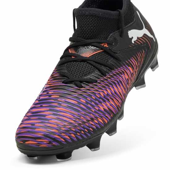Puma Детски Футболни Бутонки Future 8 Match Artificial Ground Football Boots Juniors Черно/Лилаво Детски футболни бутонки