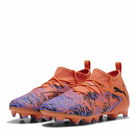 Puma Детски Футболни Бутонки Future 8 Match Artificial Ground Football Boots Juniors Оранжево/Черно Детски футболни бутонки